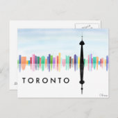 Toronto Skyline Briefkaart (Voorkant / Achterkant)