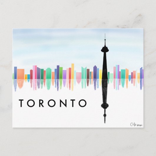 Toronto Skyline Briefkaart (Voorkant)