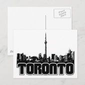 Toronto Skyline Briefkaart (Voorkant / Achterkant)