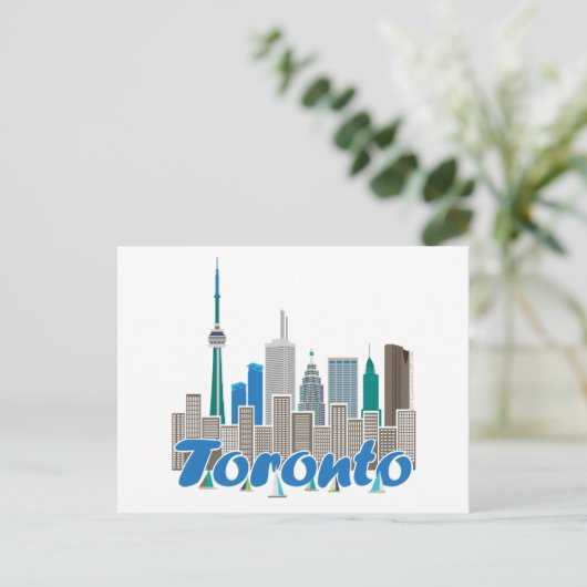 Toronto Skyline Briefkaart (Staand voorkant)