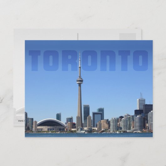 Toronto skyline briefkaart (Voorkant / Achterkant)