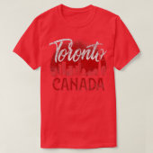 Toronto Skyline Canada T-shirt (Design voorkant)