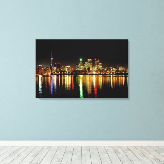 Toronto Skyline Canvas Afdruk (Insitu (Houten vloer))