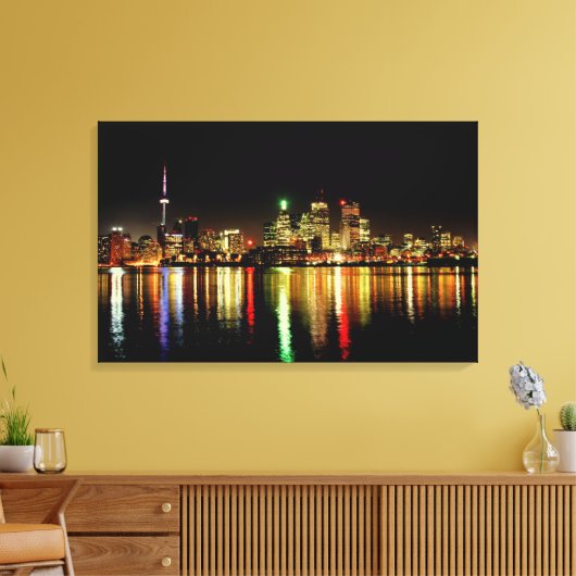 Toronto Skyline Canvas Afdruk (Insitu (Woonkamer))