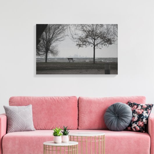 Toronto Skyline Canvas Afdruk (Insitu (Woonkamer))