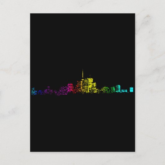 Toronto Skyline Gradient Briefkaart (Voorkant)