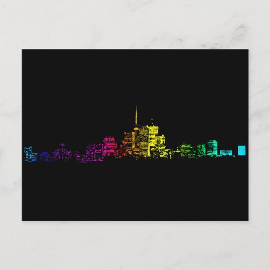 Toronto Skyline Gradient Briefkaart (Voorkant)