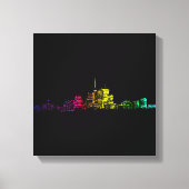Toronto Skyline Gradient Canvas Afdruk (Voorkant)