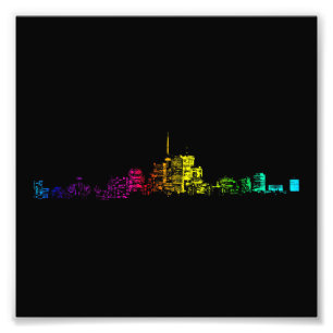Toronto Skyline Gradient Foto Afdruk