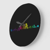 Toronto Skyline Gradient Grote Klok (Hoek)