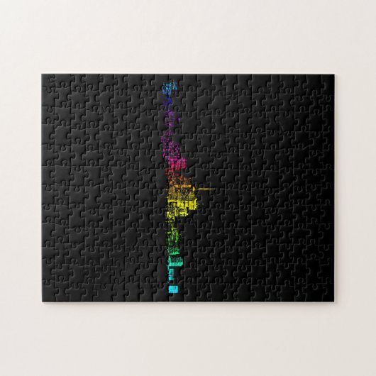 Toronto Skyline Gradient Legpuzzel (Horizontaal)