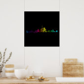 Toronto Skyline Gradient Poster (Keuken)