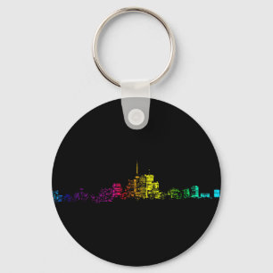 Toronto Skyline Gradient Sleutelhanger