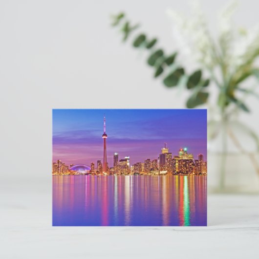 Toronto Skyline in Dusk Briefkaart (Staand voorkant)