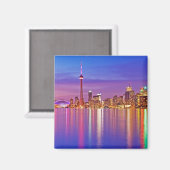 Toronto Skyline in Dusk Magneet (Voorkant / Achterkant)