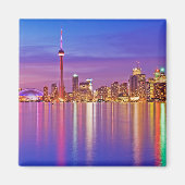Toronto Skyline in Dusk Magneet (Voorkant)