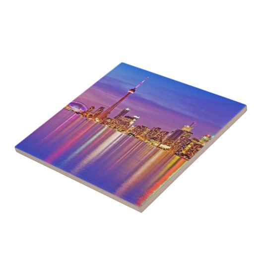 Toronto Skyline in Dusk Tegeltje (Zijkant)