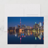 Toronto Skyline Lake Ontario bij nacht Briefkaart (Voorkant / Achterkant)
