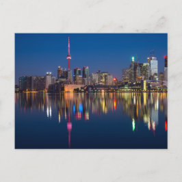 Toronto Skyline Lake Ontario bij nacht Briefkaart