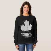 Toronto Skyline Ontario Canada Maple Leaf Canadian Trui (Voorkant volledig)
