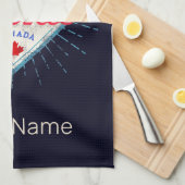 Toronto Skyline Ontario Retro Canada Vintage Theedoek (Quarter Fold)