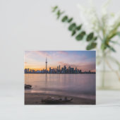 Toronto Skyline op Sunset Briefkaart (Staand voorkant)