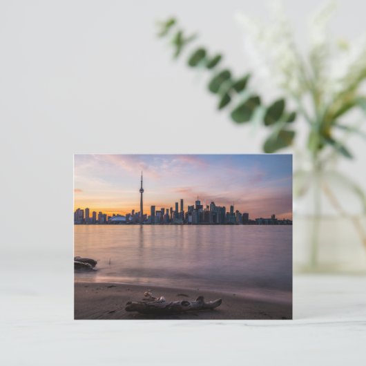 Toronto Skyline op Sunset Briefkaart (Staand voorkant)