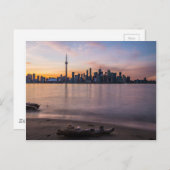 Toronto Skyline op Sunset Briefkaart (Voorkant / Achterkant)