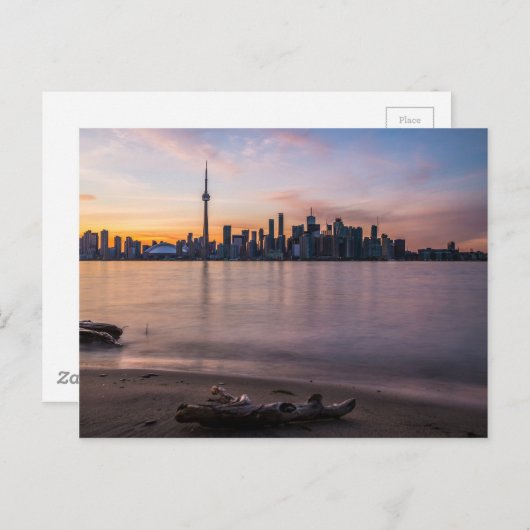 Toronto Skyline op Sunset Briefkaart (Voorkant / Achterkant)