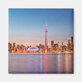 Toronto Skyline op Sunset Magneet (Voorkant)