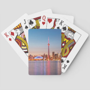 Toronto Skyline op Sunset Pokerkaarten