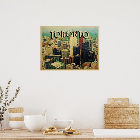 Toronto Skyline Poster (Keuken)