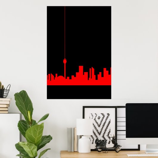 Toronto Skyline Poster (Thuiskantoor)