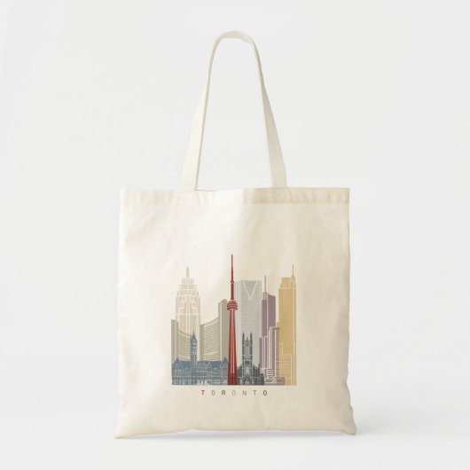 Toronto skyline poster tote bag (Voorkant)