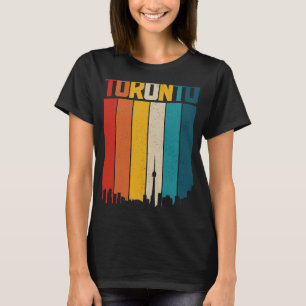 Toronto Skyline Pride Retro Ontario Canada T-shirt