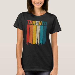 Toronto Skyline Pride Retro Ontario Canada T-shirt