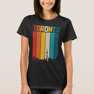 Toronto Skyline Pride Retro Ontario Canada T-shirt