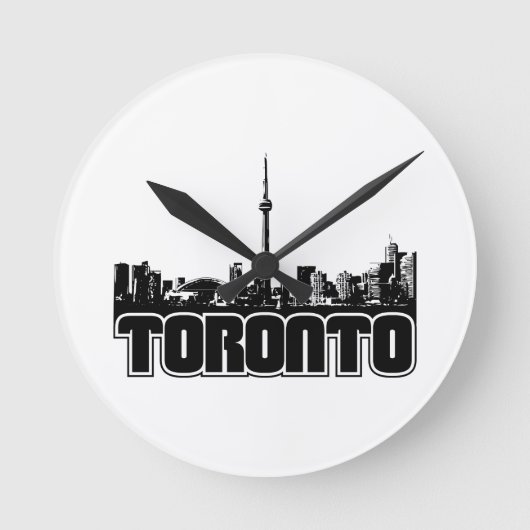 Toronto Skyline Ronde Klok (Voorkant)