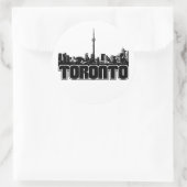 Toronto Skyline Ronde Sticker (Tas)