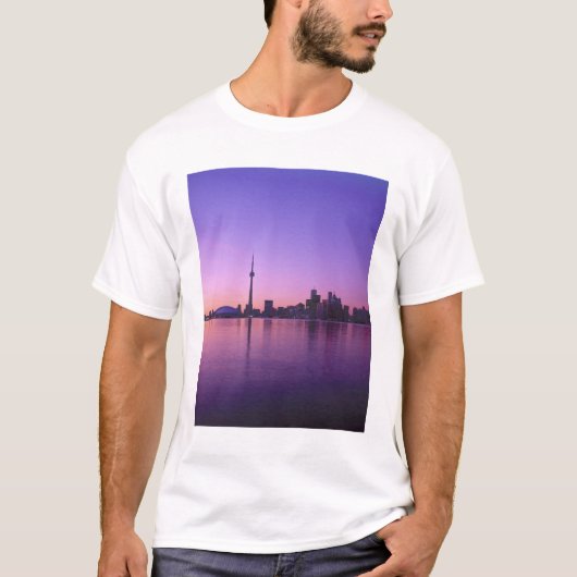 Toronto Skyline 's nachts, Ontario, Canada T-shirt (Voorkant)