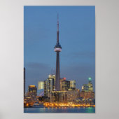 Toronto Skyline 's nachts Poster (Voorkant)