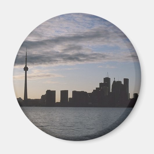Toronto Skyline Silhouette Magneet (Voorkant)