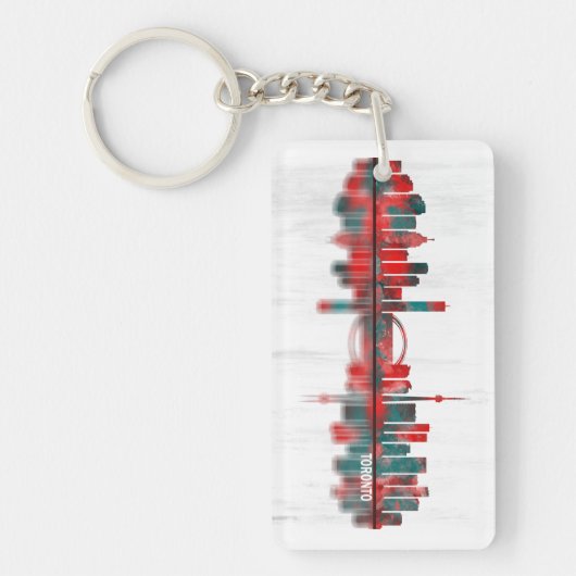 Toronto Skyline Sleutelhanger (Voorkant)