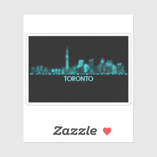 Toronto Skyline Sticker (Vel)
