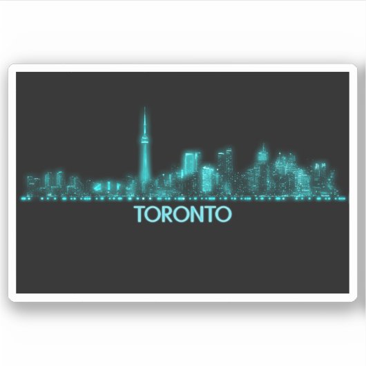 Toronto Skyline Sticker (Voorkant)