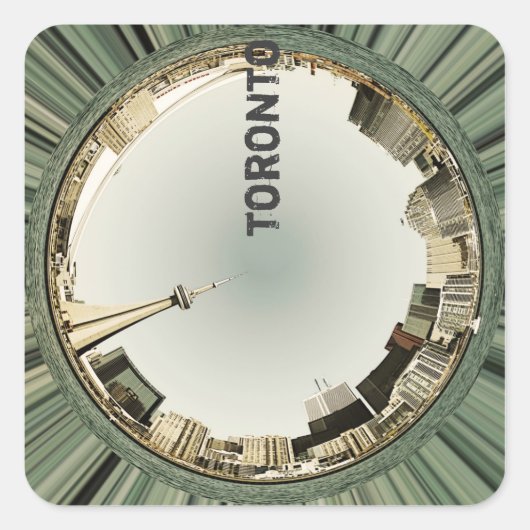 Toronto skyline sticker (Voorkant)