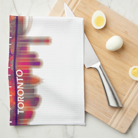 Toronto Skyline Theedoek (Quarter Fold)