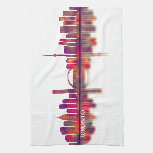 Toronto Skyline Theedoek (Verticaal)