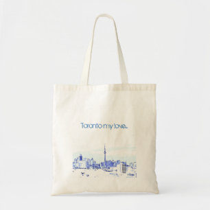 Toronto Skyline Tote Bag