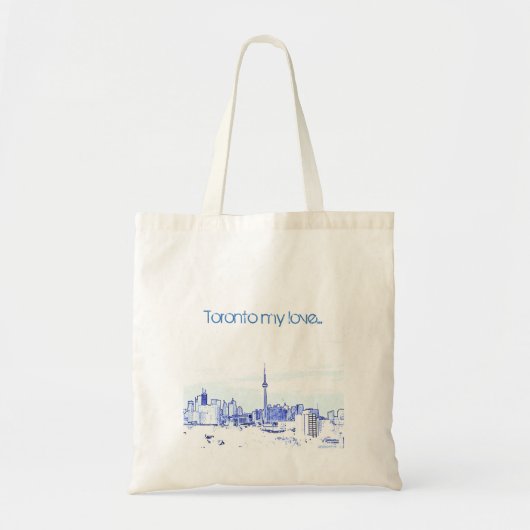 Toronto Skyline Tote Bag (Voorkant)